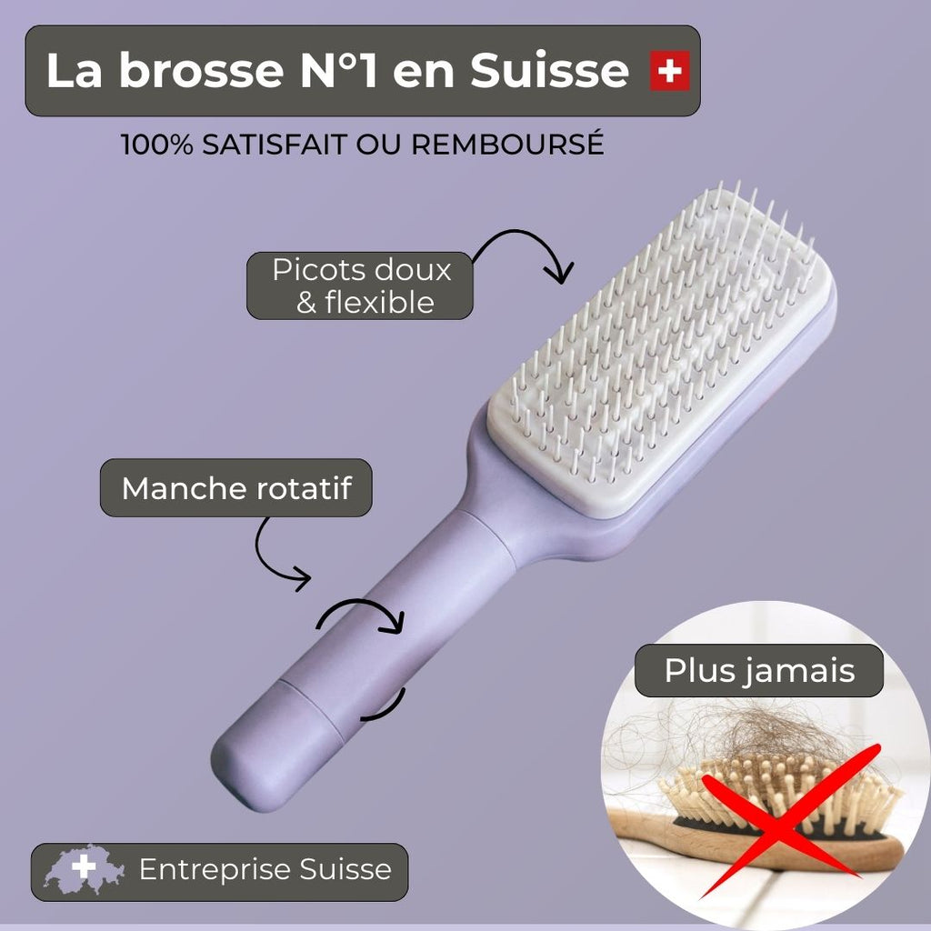 Brosse à cheveux anti-gras