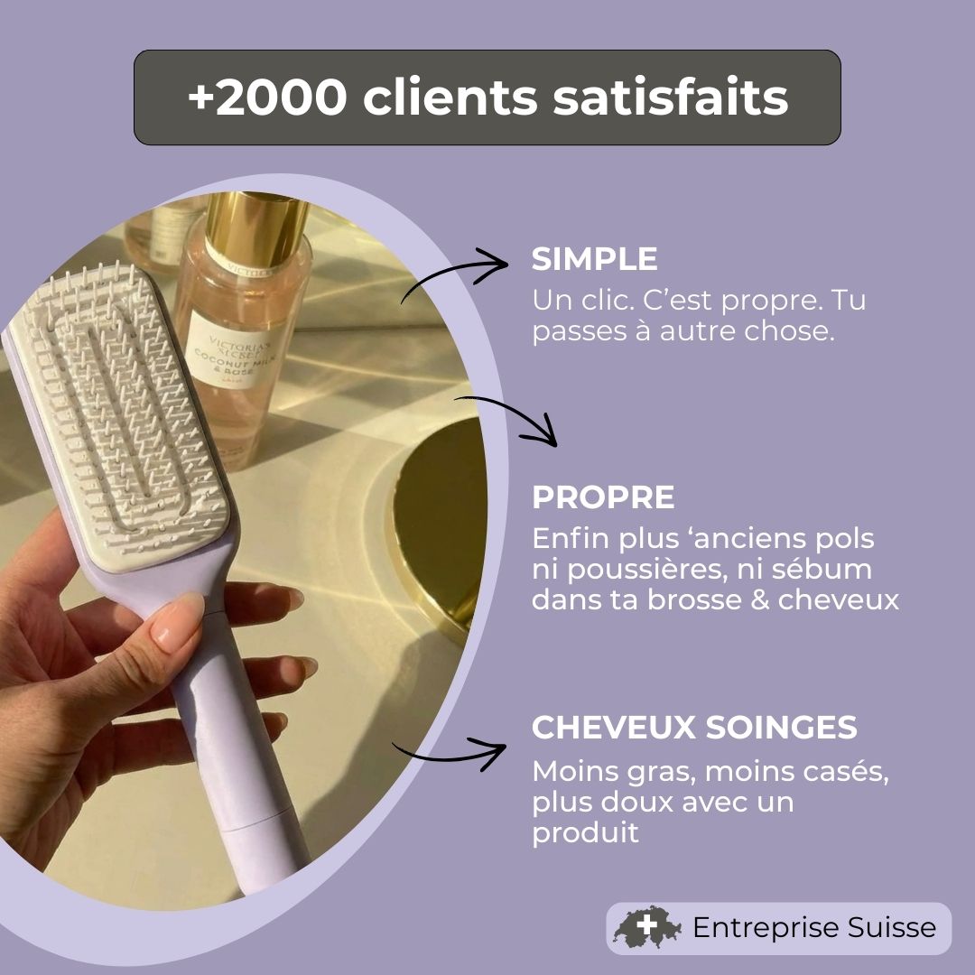 Brosse à cheveux anti-gras